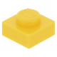 LEGO lapos elem 1x1, sárga (3024)